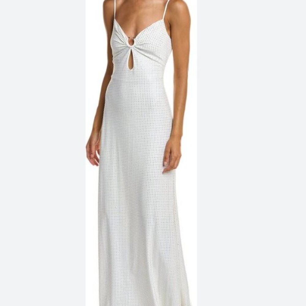 NWT Liv Foster White Keyhole Dress